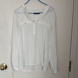 Mango Elegant White Blouse